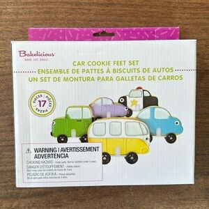Bakelicious Car Cookie Feet set (cookie cutters and tire sets- they can roll!)